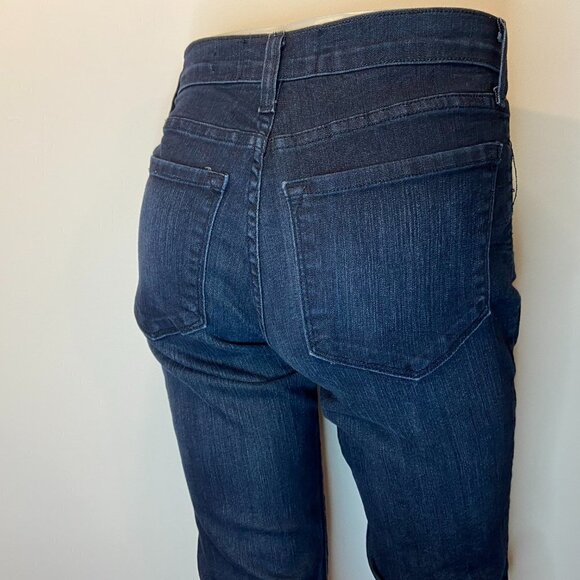 Not Your Daughter's Jeans Women's Dark Denim Straight Jeans - Size 2P - Picture 3 of 5